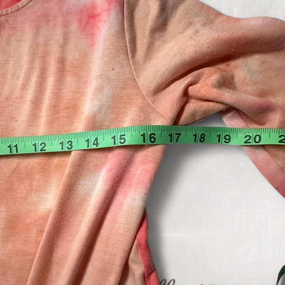 Y2K Summer Style Floral & Ivy pink Tie Dye Top with Twist Bottom - Picture 4 of 7